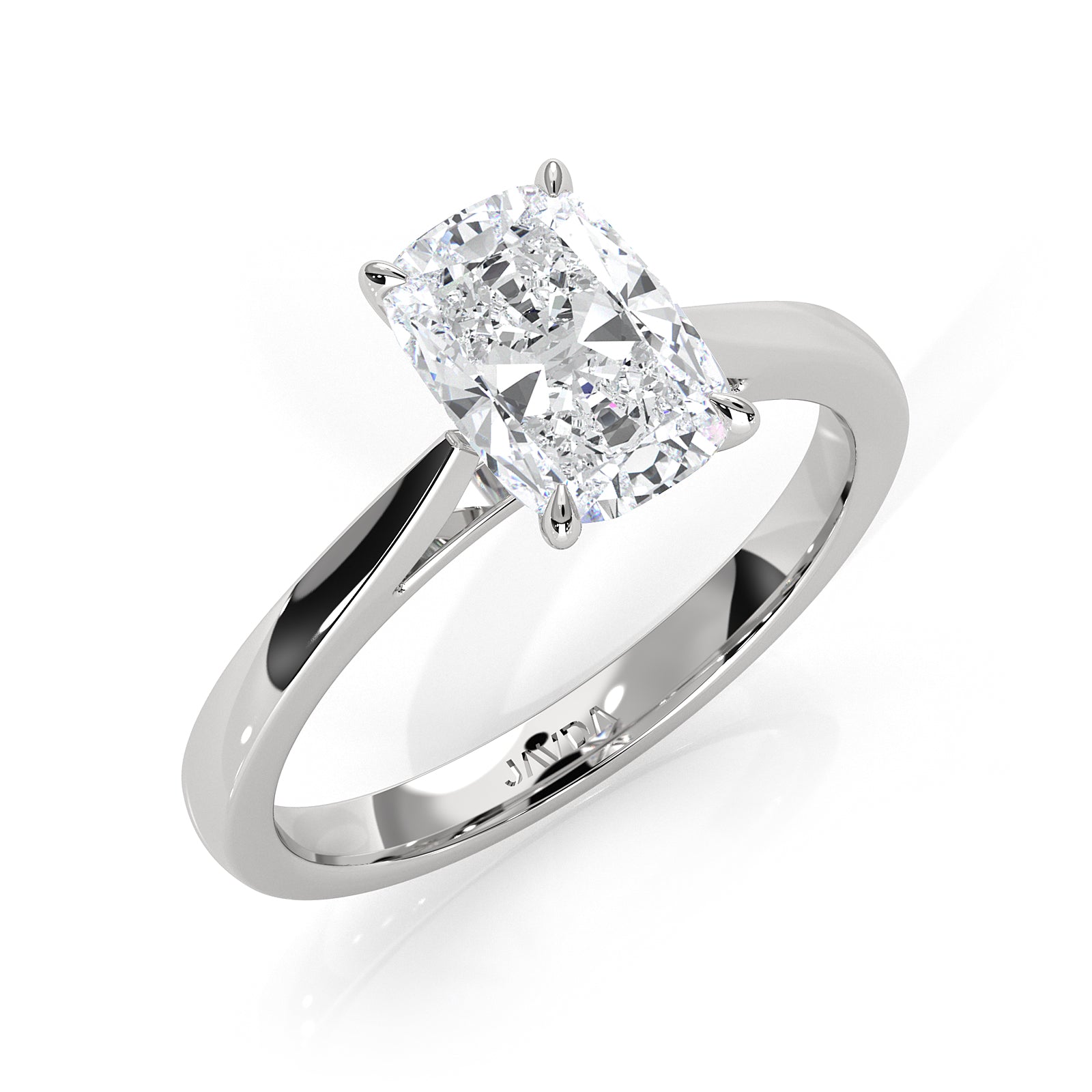 4.5g Princess Prong Setting Lab Grown Diamond Engagement Solitaire Ring IGI Certified 1.00 Ctw.